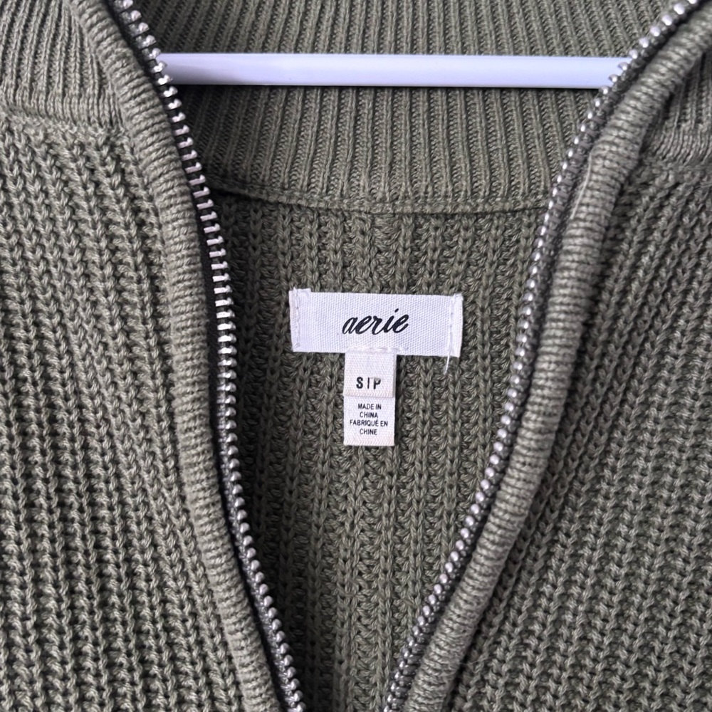 Aerie Knit Quarter-Zip Sweater - Picture 2 of 3